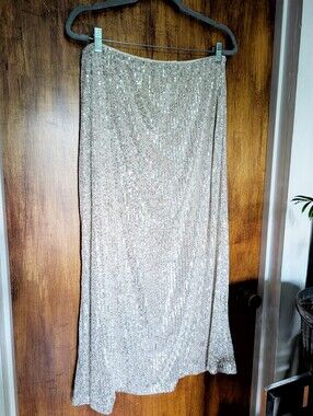 Sequin Maxi Skirt in Champagne - Old Navy NWT